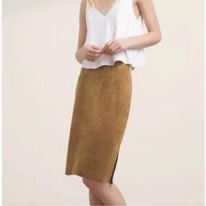 ✨ Aritzia - Wilfred Lis Vegan Faux Suede Midi Pencil Skirt